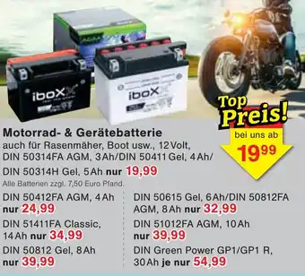 Wiglo Wunderland Motorrad- & Gerätebatterie Angebot