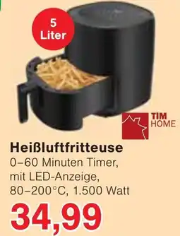 Wiglo Wunderland TIM HOME Heißluftfritteuse Angebot