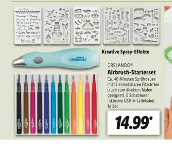 Lidl Crelando airbrush-starterset Angebot