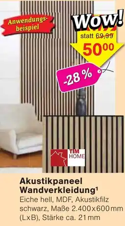 Wiglo Wunderland TIM HOME Akustikpaneel Wandverkleidung Angebot