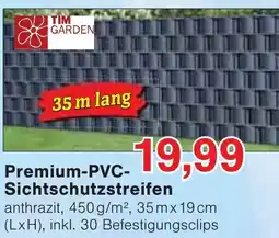 Wiglo Wunderland TIM GARDEN Premium-PVC- Sichtschutzstreifen Angebot
