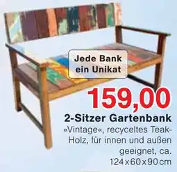Wiglo Wunderland 2-Sitzer Gartenbank Angebot