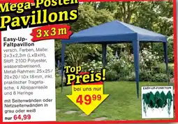 Wiglo Wunderland Easy-Up Faltpavillon Angebot