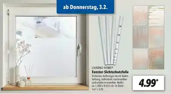 Lidl Livarno home fenster-sichtschutzfolie Angebot