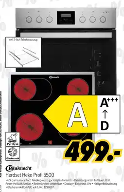 MEDIMAX Bauknecht herdset heko profi 5500 Angebot