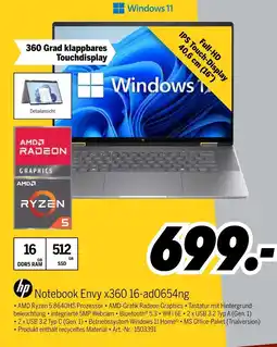 MEDIMAX Hp notebook envy x360 16-ad0654ng Angebot
