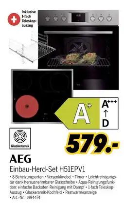 MEDIMAX Aeg einbau-herd-set h51epv1 Angebot