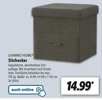 Lidl Livarno home sitzhocker Angebot