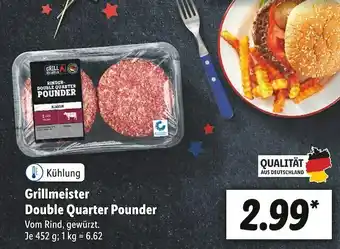 Lidl Grillmeister double quarter pounder Angebot