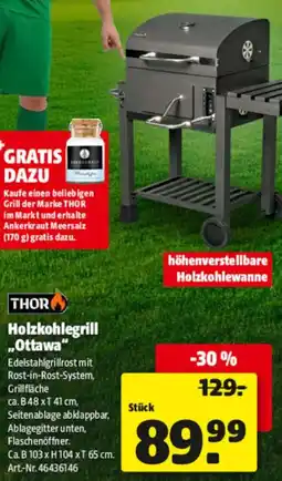 Hagebau THOR Holzkohlegrill „Ottawa" Angebot