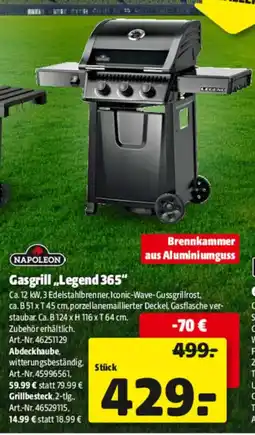 Hagebau NAPOLEON Gasgrill Legend 365 Angebot
