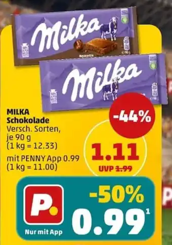 PENNY MILKA Schokolade Angebot