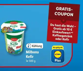 Lidl Milbona gratis-coupon kefir Angebot