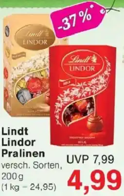 Jawoll Lindt Lindor Pralinen Angebot