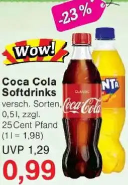Jawoll Coca Cola Softdrinks Angebot