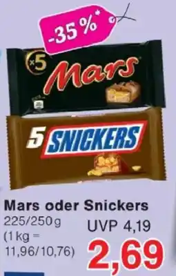 Jawoll Mars oder Snickers Angebot