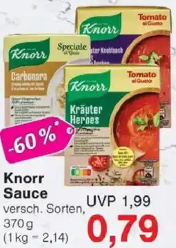 Jawoll Knorr Sauce Angebot