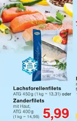 Jawoll Lachsforellenfilets oder Zanderfilets Angebot
