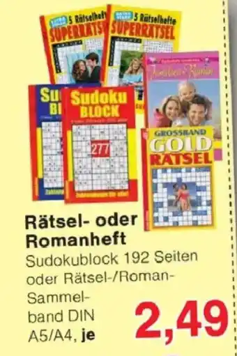 Jawoll Rätsel- oder Romanheft Angebot