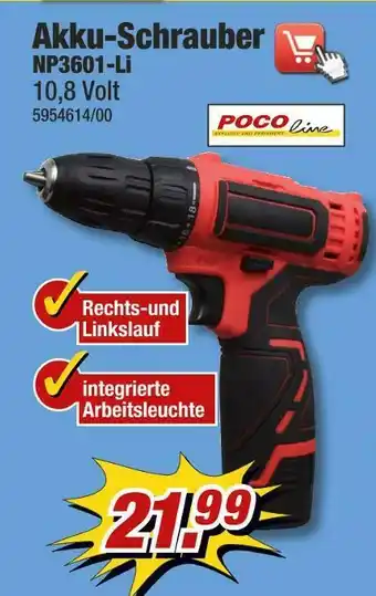 Poco Akku-schrauber np3601-li Angebot