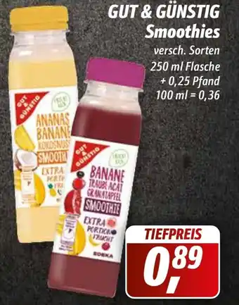 Simmel Gut & Günstig Smoothies 250 ml Flasche + 0.25 Pfand Angebot