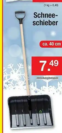 Zimmermann Schnee Schieber Angebot