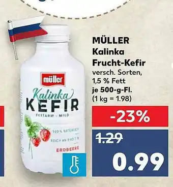 Kaufland Müller Kalinka Frucht Kefir Angebot