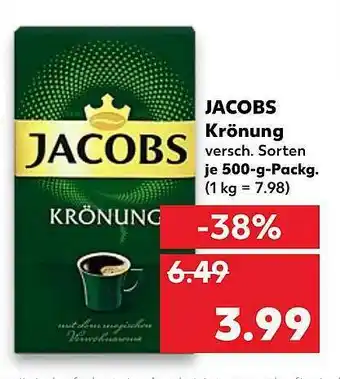 Kaufland Jacobs Krönung Angebot