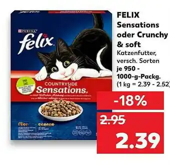 Kaufland Felix Sensations Oder Crunchy & Soft Angebot