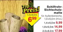 Wiglo Wunderland Schilfrohr Sichtschutzmatte Angebot
