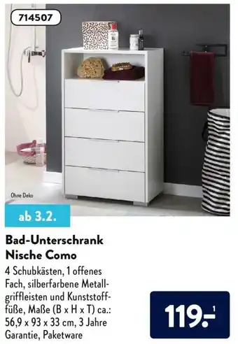 Aldi Nord Bad Unterschrank Nische Como Angebot