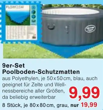 Wiglo Wunderland 9er-Set Poolboden-Schutzmatten Angebot