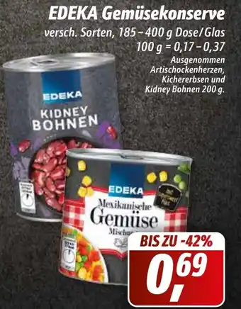 Simmel EDEKA Gemüsekonserve 185 - 400 g Dose/Glas Angebot