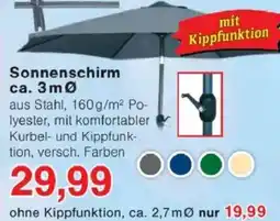 Jawoll Sonnenschirm ca. 3 m Ø Angebot