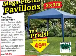 Jawoll Easy-Up Faltpavillon Angebot