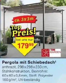 Jawoll Pergola mit Schiebedach Angebot
