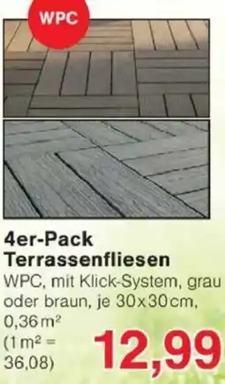 Jawoll 4er-Pack Terrassenfliesen Angebot