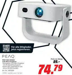 MediaMarkt Peaq ppr f260-5026ke lcd-mini-projektor Angebot