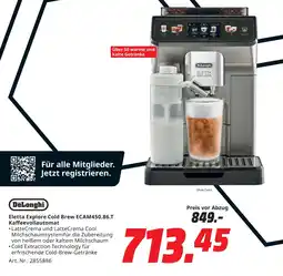 MediaMarkt Delonghi eletta explore cold brew ecam450.86.t kaffeevollautomat Angebot