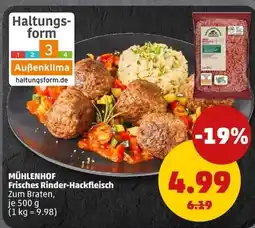 PENNY MÜHLENHOF Frisches Rinder-Hackfleisch Angebot
