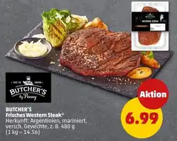 PENNY BUTCHER'S Frisches Western Steak Angebot