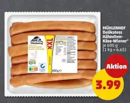 PENNY MÜHLENHOF Delikatess Hähnchen- Käse-Wiener Angebot