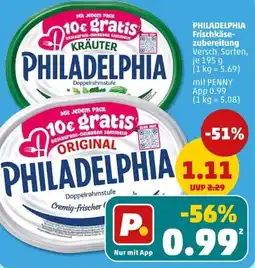 PENNY PHILADELPHIA Frischkäsezubereitung Angebot