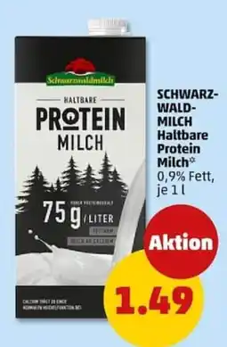 PENNY SCHWARZWALDMILCH Haltbare Protein Milch Angebot