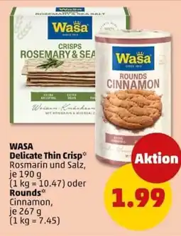 PENNY WASA Delicate Thin Crisp oder Rounds Angebot