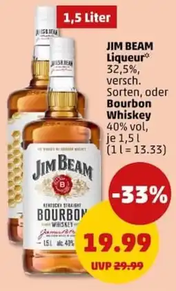PENNY JIM BEAM Liqueur oder Bourbon Whiskey Angebot