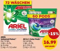 PENNY ARIEL Universal Pulver oder All in 1 Color Pods Angebot