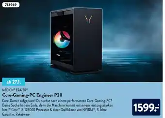 Aldi Nord Medion Erazer Core Gaming PC Engineer P20 Angebot