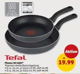 PENNY Tefal Pfanne SO LIGHT Angebot