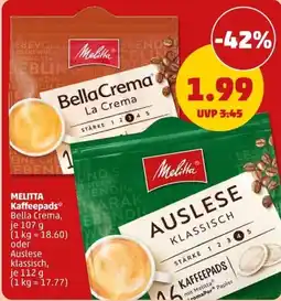 PENNY MELITTA Kaffeepads Angebot
